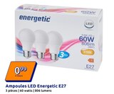 Ampoules led energetic e27 - ENERGETIC en promo chez Action Le Havre à 0,99 €