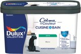 Peinture crème de couleur cuisine & bain blanc 2 l - Dulux Valentine en promo chez Mr. Bricolage Tarbes à 37,90 €