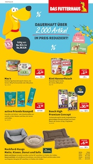 Tiernahrung im Das Futterhaus Prospekt "DAUERHAFT ÜBER 2.000 ARTIKEL IM PREIS  REDUZIERT!" mit 10 Seiten (Düsseldorf)