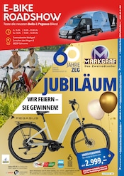 Aktueller Zweiradcenter Markgraf & Linn GmbH Sportgeschäfte Prospekt in Hagen und Umgebung, "E-BIKE ROADSHOW" mit 8 Seiten, 13.05.2026 - 17.05.2026