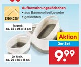 Aufbewahrungskörbchen groß im Angebot bei Netto Marken-Discount in Wolfsburg Aufbewahrungskörbchen groß Angebote von Dekor bei Netto Marken-Discount Wolfsburg für 9,99 €