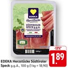 Herzstücke Südtiroler Speck g.g.A. im Angebot bei E center in Singen Herzstücke Südtiroler Speck g.g.A. Angebote von EDEKA bei E center Singen für 1,89 €
