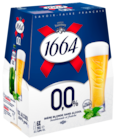 BIÈRE SANS ALCOOL BLONDE - 1664 - Netto à Nanterre BIÈRE SANS ALCOOL BLONDE - 1664 en promo chez Netto Nanterre à 3,56 €