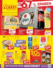 Netto Marken-Discount Prospekt der Woche "Aktuelle Angebote" Seite 1, 17.08.2026 bis 22.08.2026 für Geismar Aktueller Netto Marken-Discount Prospekt "Aktuelle Angebote" Seite 1 von 63 Seiten für Geismar