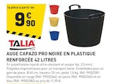 Promo Auge capazo pro noire en plastique renforcée 42 litres à 9,90 € dans le catalogue Tout Faire à Madonne-et-Lamerey