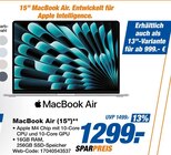 expert Löhne - MacBook Air (15”) Angebot im Prospekt MacBook Air (15”) bei expert im Löhne Prospekt für 999,00 €