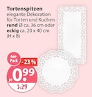 V-Markt Burgau - Tortenspitzen Angebot im Prospekt Tortenspitzen bei V-Markt im Burgau Prospekt für 0,99 €