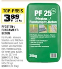 Pfosten-/Fundament-Beton Angebote bei OBI Voerde für 3,59 €