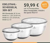 Edelstahlschüsseln, 3er-Set im Angebot bei GLOBUS in Salzgitter Edelstahlschüsseln, 3er-Set Angebote bei GLOBUS Salzgitter für 59,99 €