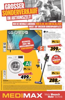 Fernseher im aktuellen MEDIMAX Prospekt (Lüneburg) Fernseher im MEDIMAX Prospekt "GROSSER SONDERVERKAUF IM AKTIONSZELT" mit 12 Seiten (Lüneburg)