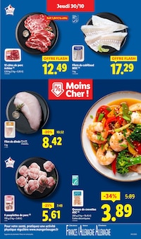 Promotion Gambas dans le prospectus Lidl, valable du 30/10/2025 au 05/11/2025 Promo Gambas dans le catalogue Lidl du moment à la page 7
