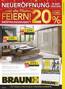 Bett im BRAUN Möbel-Center Prospekt "Aktionsangebote" mit 16 Seiten (Freiburg (Breisgau))