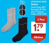 Socken von UP2FASHION X CINQUE im aktuellen ALDI SÜD Prospekt für 1,79 €
