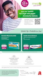 mea - meine apotheke Apotheken Prospekt der aktuellen Woche mit 4 Seiten, gültig von 01.06.2026 bis 30.06.2026, in Gundelfingen und Umgebung Aktueller mea - meine apotheke Apotheken Prospekt in Gundelfingen und Umgebung, "Unsere Juni-Angebote" mit 4 Seiten, 01.06.2026 - 30.06.2026