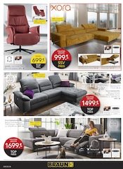 Ecksofa im BRAUN Möbel-Center Prospekt in Reutlingen Aktueller BRAUN Möbel-Center Prospekt mit Ecksofa, "100% KAUFEN - 85% BEZAHLEN", Seite 6