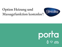 porta Möbel Prospekt: "Option Heizung und Massagefunktion kostenlos!", 4 Seiten, 01.08.2024 - 30.09.2024