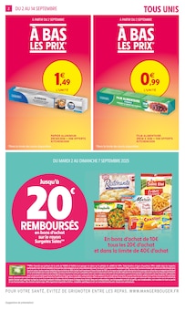 Catalogue Intermarché de la semaine 36, "LA RENTRÉE C'EST NUL ALORS ON VOUS LA REMBOURSE", page 2, 02/09/2025 - 14/09/2025 Prospectus Intermarché en cours, "LA RENTRÉE C'EST NUL ALORS ON VOUS LA REMBOURSE", page 2 sur 40