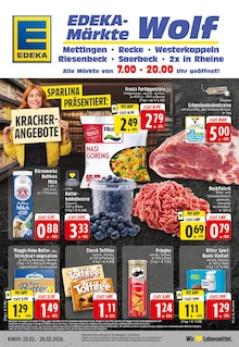 EDEKA Prospekt der Woche "Aktuelle Angebote" Seite 1, 23.02.2026 bis 28.02.2026 für Mettingen Aktueller EDEKA Prospekt "Aktuelle Angebote" Seite 1 von 24 Seiten für Mettingen