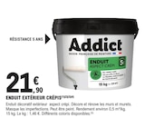 Enduit extérieur Crépis - Addict en promo chez E.Leclerc Enduit extérieur Crépis - Addict dans le catalogue E.Leclerc