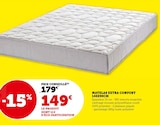 Matelas Extra Confort 140x90cm en promo chez Super U Noisy-le-Sec à 149,00 €