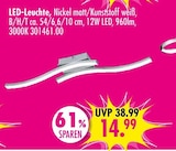 Aktuelles LED-Leuchte Angebot bei SB Möbel Boss in Frankfurt (Main) ab 14,99 €