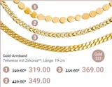 Gold-Armband bei GLOBUS im Simmern Prospekt für 319,00 €