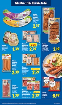 Leberkäse Angebot im Lidl Prospekt, gültig von 01.12.2025 bis 06.12.2025 Leberkäse Angebot im aktuellen Lidl Prospekt auf Seite 19