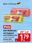Aktuelle Mülleimer Angebote bei famila Nordost in Lübeck Aktuelles Duft-Müllbeutel mit Zugband Pfirsichblüten-Duft Angebot bei famila Nordost in Lübeck ab 1,79 €