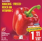 Paprika, rot von GUT&GÜNSTIG für 1,11 € bei EDEKA im Angebot Paprika, rot von GUT&GÜNSTIG im aktuellen EDEKA Prospekt