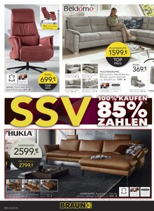 Couch im BRAUN Möbel-Center Prospekt "SSV - VERKAUF SOLANGE DER VORRAT REICHT" mit 8 Seiten (Reutlingen)