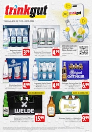 Aktueller Trinkgut Supermarkt Prospekt für Bürstadt 19.10.2026 - 24.10.2026 Trinkgut Prospekt für Bürstadt mit 6 Seiten