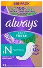 Slipeinlagen Daily Fresh Long oder Slipeinlagen Daily Fresh Normal von Always im aktuellen REWE Prospekt für 2,59 €