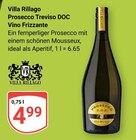 Prosecco Treviso DOC Vino Frizzante Angebote von Villa Rillago bei GLOBUS Koblenz für 4,99 €