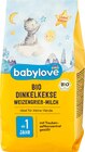 Kinderkekse Dinkelkekse Weizengrieß-Milch ab 1 Jahr Angebote von babylove bei dm-drogerie markt Coburg für 1,15 €