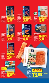 Lachs im Lidl Prospekt "Der Preisführer macht Deutschland dauerhaft günstiger!" mit 38 Seiten (Heidelberg)