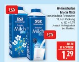 Frische Milch 1,5% im Angebot bei Marktkauf in Schweinfurt Frische Milch 1,5% Angebote von Weihenstephan bei Marktkauf Schweinfurt für 1,29 €
