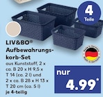 Aufbewahrungskorb-Set von LIV&BO im aktuellen Kaufland Prospekt für 4,99 €