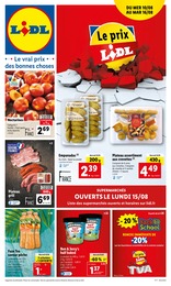 Catalogue Lidl à Villars-en-Pons, avec 74 pages Prospectus Lidl à Villars-en-Pons, "Le prix Lidl", 74 pages, 10/08/2022 - 16/08/2022