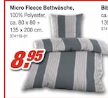 Micro Fleece Bettwäsche im aktuellen Möbel AS Prospekt