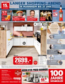 Küche im aktuellen Segmüller Prospekt (Mannheim) Küche im Segmüller Prospekt "100 Jahre Segmüller" mit 6 Seiten (Mannheim)