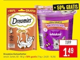 Dreamies Katzenfutter Angebote von Dreamies bei Marktkauf Kirchheim für 1,49 €