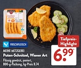 Puten-Schnitzel, Wiener Art von MEINE METZGEREI im aktuellen ALDI SÜD Prospekt für 6,99 €