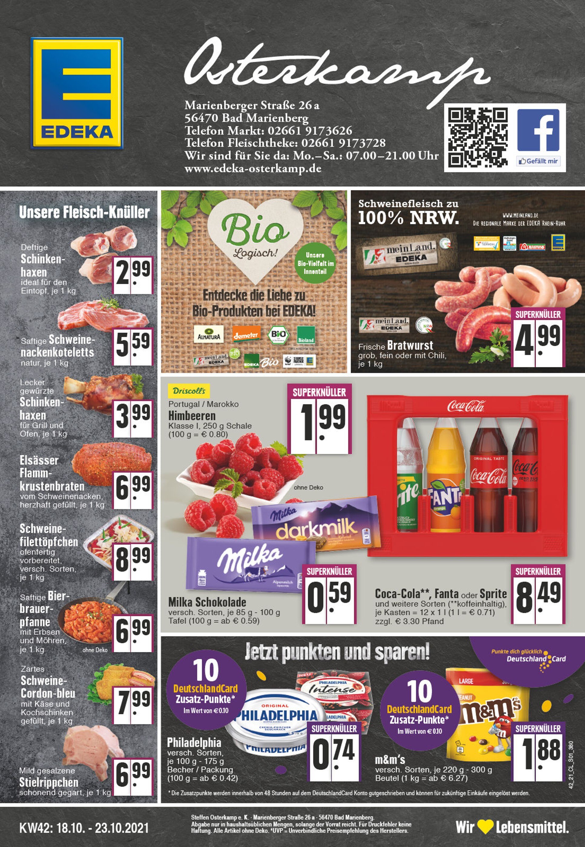 EDEKA Prospekt für Gehlert mit 24 Seiten EDEKA Prospekt für Gehlert: "Aktuelle Angebote", 24 Seiten, 18.10.2021 - 23.10.2021
