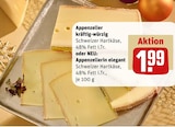 Appenzeller kräftig-würzig im Angebot bei REWE in Bottrop Appenzeller kräftig-würzig Angebote bei REWE Bottrop für 1,99 €