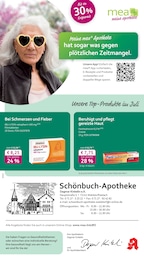 mea - meine apotheke Prospekt für Filderstadt mit 4 Seiten mea - meine apotheke Prospekt für Filderstadt: "Unsere Juli-Angebote", 4 Seiten, 01.07.2025 - 31.07.2025