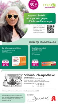 Aktueller mea - meine apotheke Prospekt "Unsere Juli-Angebote" Seite 1 von 4 Seiten