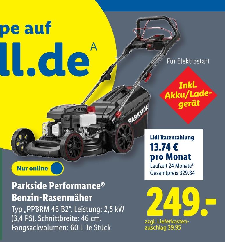 Performance Benzin-Rasenmäher