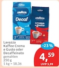 Kaffee Crema e Gusto oder Decaffeinato von Lavazza im aktuellen budni Prospekt