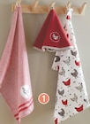 Lot de 2 torchons imprimes poule - DOMEDIA dans le catalogue Intermarché Hyper