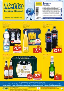 Cola im aktuellen Netto Marken-Discount Prospekt (Lahr (Schwarzwald)) Cola im Netto Marken-Discount Prospekt "DER ORT, AN DEM DU IMMER AUSGEZEICHNETE PREISE FINDEST." mit 2 Seiten (Lahr (Schwarzwald))